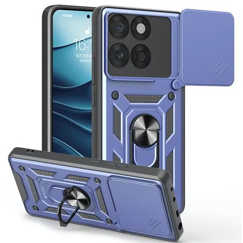 Coque pour Motorola Edge 60 / 60 Fusion 5G - housse etui rigide anti choc + verre trempe - BLEU FONCE