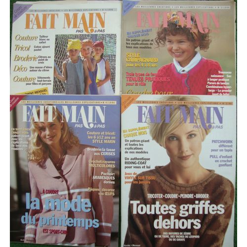 Fait Main - Pas À Pas - Année 1996 - N° 2-3-4-5