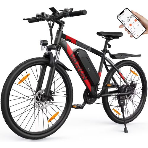 Varun M27 Pro Vélo Électrique Urbain 27,5", Autonomie 70km, 48v 13ah, Moteur 500w, Vitesse 32km/H, Charge 150kg, Rouge