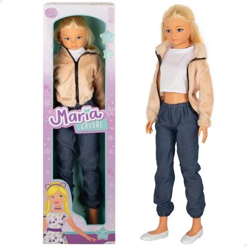 Grande poupée à coiffer - COLORBABY - 105 cm - Articulée - Blonde - Accessoires inclus - Personnalisable - Unisexe