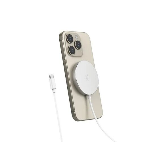 Chargeur sans fil à induction - KSIX smart your tech - MagniBoost - Compatible Apple MagSafe - Wireless Charging 2.0