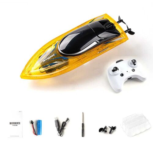 Jjrc S13 Rtr 2.4g Bateau Rc Avec Lumières Led,Réinitialisation Lors D'un Chavirage,Vitesse Élevée,Modèles De Navires Étanches,Jouets-Générique