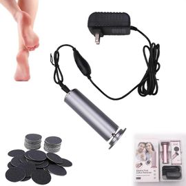 Lime Électrique Pour Les Pieds, Élimine Les Callosités Et Les Peaux Mortes, Outil De Pédicure, Brosse Pour Les Pieds, Grise