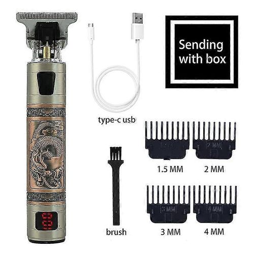Tondeuse À Cheveux Électrique Usb Rechargeable, Rasoir Et Tondeuse À Barbe Professionnels Pour Hommes, Machine De Coupe De Cheveux Et De Barbe, H