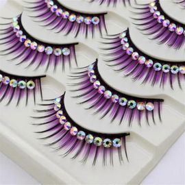 Faux Cils 5 Paires De Faux Cils Colorés Faux Cils Tridimensionnels Multicouches,C 