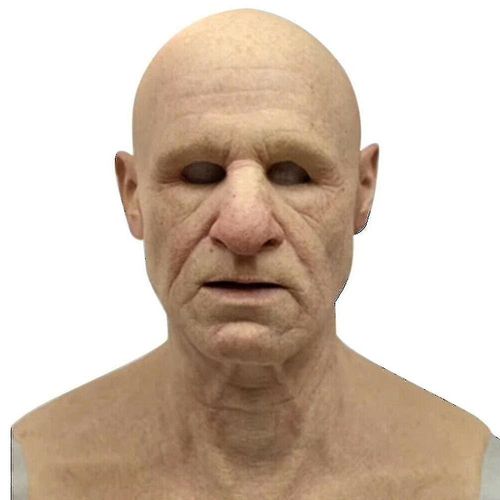 Masque De Vieil Homme Chauve Pour Cosplay D'halloween, Accessoire De Fête Pour Adulte, Vieil Homme C