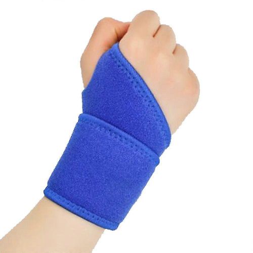 Bande De Poignet De Sport Et De Fitness, Bandage De Poignet Ajustable, Bleu