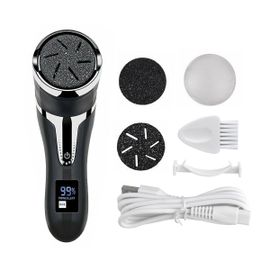 Lime Électrique Pour Les Pieds, Aspirateur Pour Éliminer Les Callosités Et Les Peaux Mortes, Outil De Pédicure, Noir