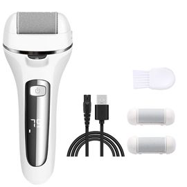 Lime À Pieds Électrique Rechargeable Usb, Élimine Les Callosités, Ponceuse Pour Pédicure, Peau Dure, Blanche