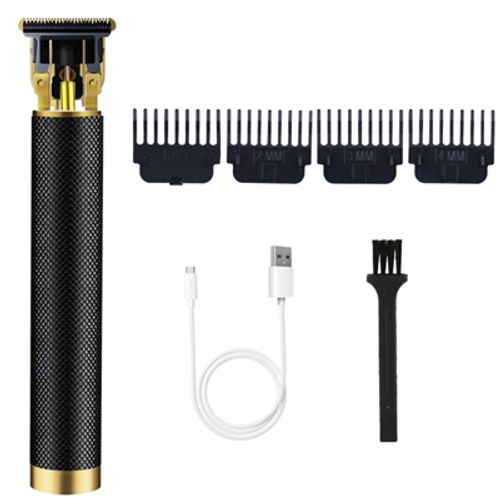 Tondeuse À Cheveux Électrique Usb Professionnelle Sans Fil, Rasoir À Barbe, Noire