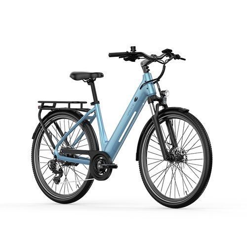 Vélo Électrique Qreate Cityair 36v 250w, Autonomie Jusqu’À 90 Km, Bleu