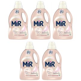 MIR LESSIVE Lot de 5 Lessives liquide White 27 Lavages - 1,350L
