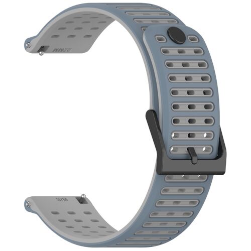 Bracelet De Montre 22mm En Silicone Liquide Compatible Avec Suunto Vertical 2 - Multiples Couleurs Gris
