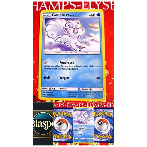 Carte Pokémon Goupix D’Alola Pv60 | Carte Originale | Pokémon Tcg