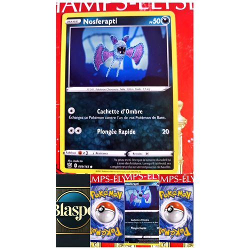 Carte Pokémon Nosferapti Pv50 | Carte Originale | Pokémon Tcg
