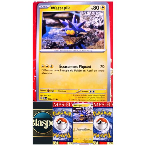 Carte Pokémon Wattapik Pv80 | Carte Originale | Pokémon Tcg