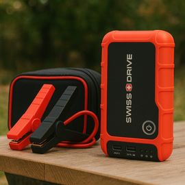 Booster De Démarrage Lithium Swiss Drive 18000mah ¿ 12v, 800a, Moteurs Essence 7l Et Diesel 3.5l, Powerbank Usb, Ports 12v & 19v