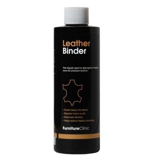 Furniture Clinic Classeur pour cuir – Un remplissage liquide qui peut être utilisé pour renforcer le cuir fortement usé ou craquelé (250 ml)