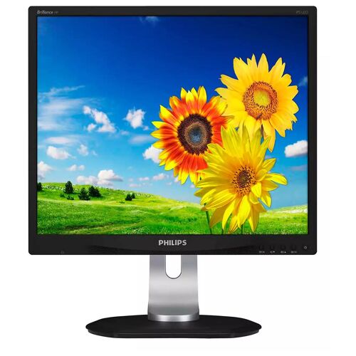 Philips Brilliance P-line 19P4QYEB - Écran LED - 19" - 1280 x 1024 @ 60 Hz - ADS-IPS - 250 cd/m² - 1000:1 - 5 ms - DVI-D, VGA, DisplayPort - haut-parleurs - noir texturé