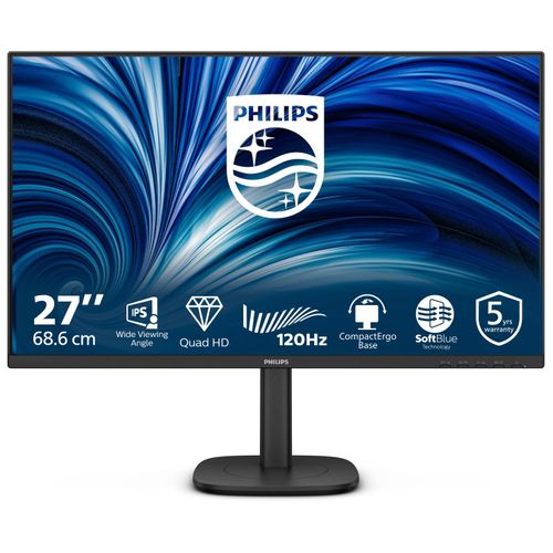 Ecran PC Philips 27B2N3500J/00 27" 2560 x 1440 2K LCD Noir