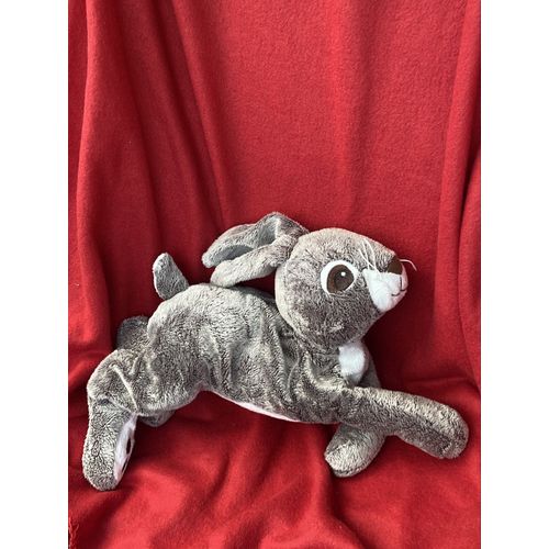 PELUCHE LAPIN IKEA VANDRING HARE GRIS BLANC LONG ALLONGÉ 42 CM