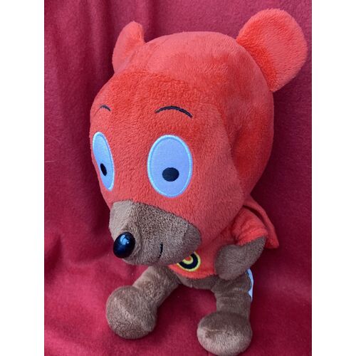 DOUDOU OURS SAMSAM ROUGE CAPE BAYARD 2000 24CM