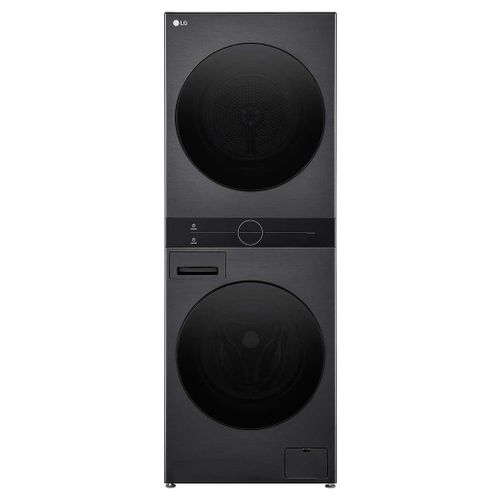 LG F214WT8PB machine à laver avec sèche linge Pose libre Charge par dessus Noir