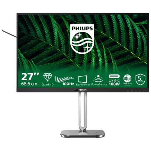 Ecran PC Philips 5000 series 27B2G5601/00 27" 2560 x 1440 Quad HD LCD Noir