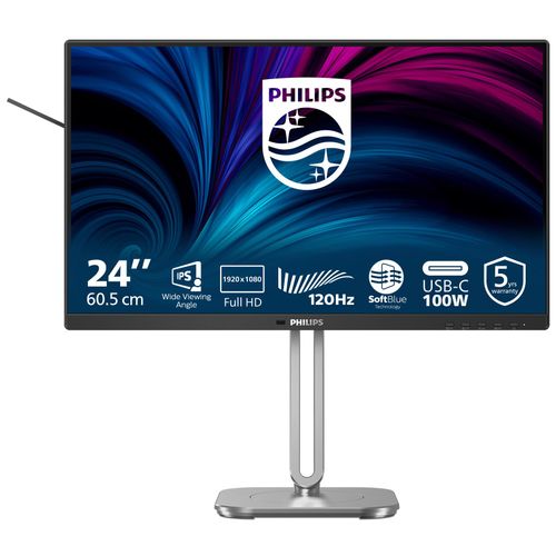 Ecran PC Philips 4000 series 24B2U4301/00 23.8" 1920 x 1080 Full HD LCD Gris