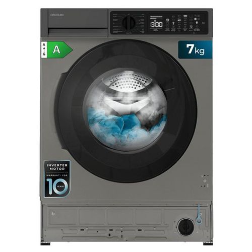 Cecotec 02766 machine à laver chargement frontal 7 kg 1200 tr/min Gris