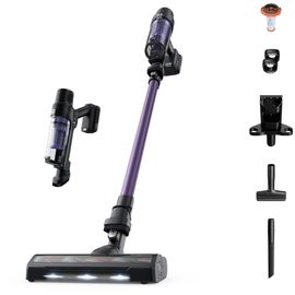 Rowenta RH6A39WO aspirateur balai et balai électrique Aspirateur-balai 2 en 1 Batterie Sec Cyclonique Sans sac 0,6 L 140 W Noir et Violet