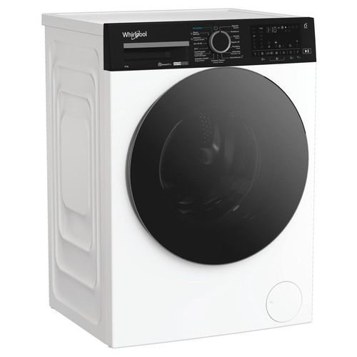 Whirlpool WPM 87W ADS SPT machine à laver chargement frontal 8 kg 1351 tr/min Noir et Blanc