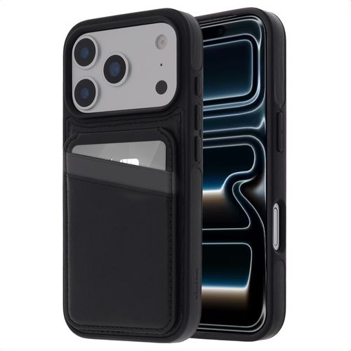 imoshion Coque arrière avec porte-cartes et support iPhone 17 Pro Noir