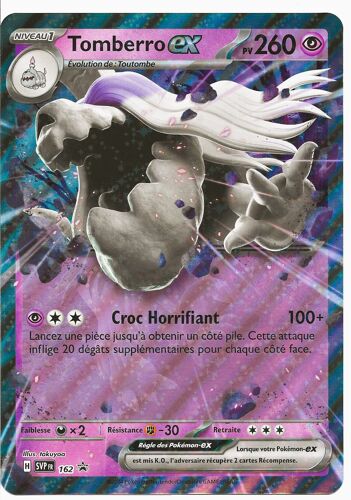 [ Pokémon ] Carte " Jumbo " ( Carte Grand Format ) : Tomberro Ex Promo 162 ( Écarlate Et Violet / 2023 )
