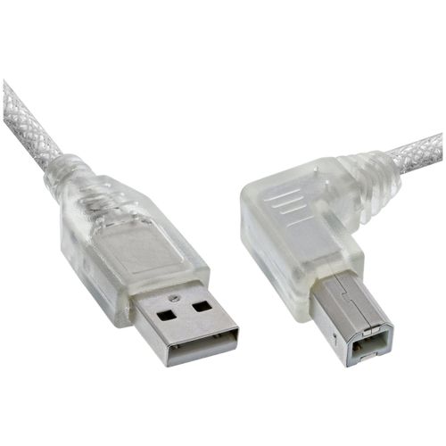 InLine 34517R câble USB 0,5 m USB A USB B Transparent