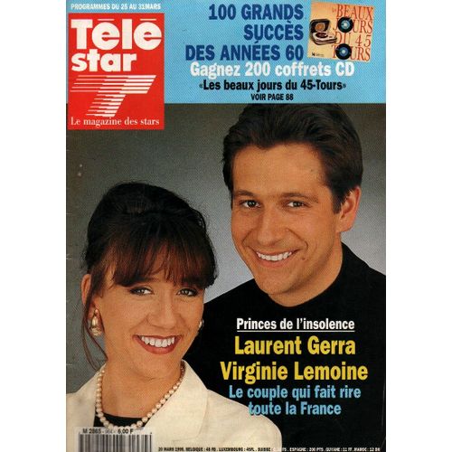 Tele Star 964 1995 Gerra Lemoine/Touzet/Adjani/Renaud Sechan/Roger Pierre/Carole Bouquet/Nicole Courcel