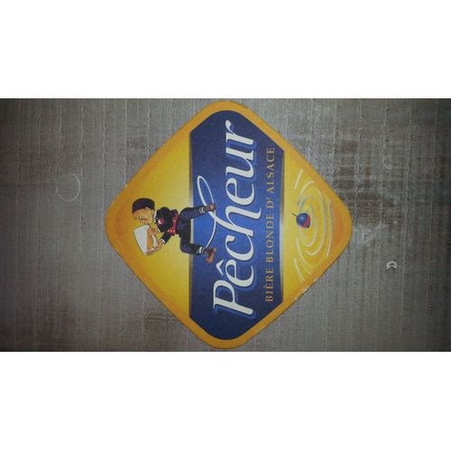 Sous-Bock Bière Blonde D'Alsace Pêcheur