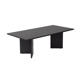Table basse en bois "Sabin" - 60 x 119 x 40 cm - Bois Noir