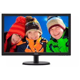Philips V-line 223V5LHSB2 - Écran LED - 22" (21.5" visualisable) - 1920 x 1080 Full HD (1080p) @ 60 Hz - 200 cd/m² - 600:1 - 5 ms - HDMI, VGA - noir texturé, ligne de contour noire