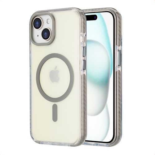 imoshion Coque Combat MagSafe iPhone 15 Gris