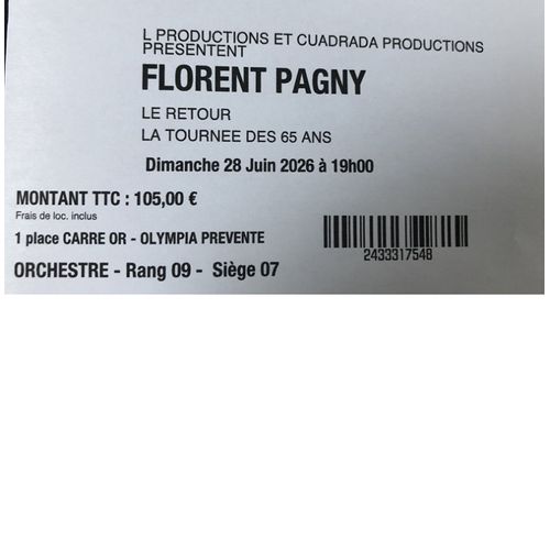 Place De Concert Florent Pagny