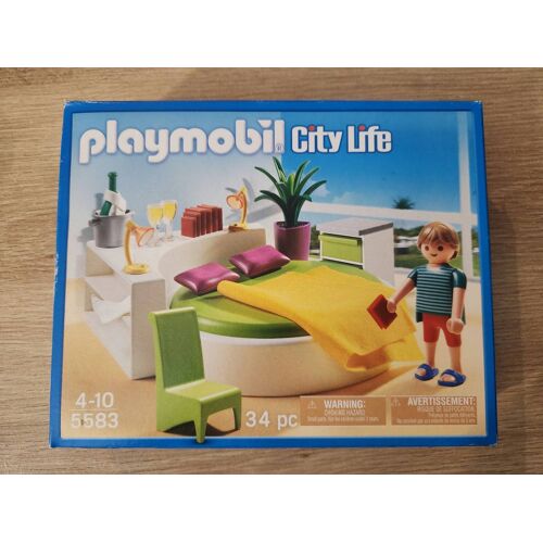 Playmobil 5583 - Chambre avec lit rond (2 verres)