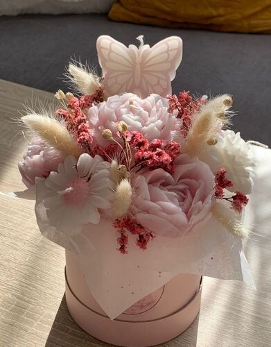 Bouquet de Bougies Parfumées de Noël | Cadeau Fait Main | Décoration Romantique | Coffret Cadeau