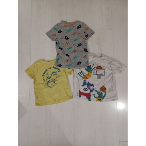Lot De 3 Tshirt Enfant ,Animaux ,Taille 8 Ans