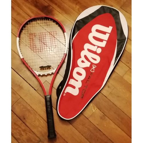 Raquette Tennis Wilson Roger Federer "Double Beam" Titanium Cordée Avec Housse Wilson