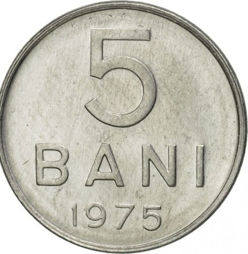 Pièce De Monnaie De Collection De La Roumanie = 5 Bani De 1975 En Aluminium - 0.6 Grammes - 16 Mm