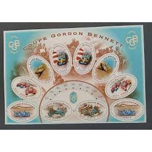 Sport Automobile : Coupe Gordon Bennett Bloc Feuillet 86 Année 2005 N° 3795 3796 3797 3798 3799 3800 Yvert Et Tellier Luxe