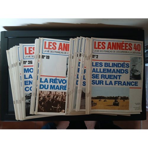Les Années 40 La Vie Des Français De L’Occupation À La Libération. Lot De Plusieurs Numéros