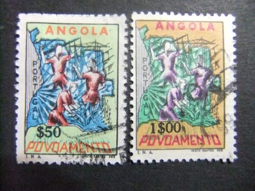 63 Angola 1965 / Tasa Obligatoria Para Los Pobres / Yvert 515 - 516 Fu
