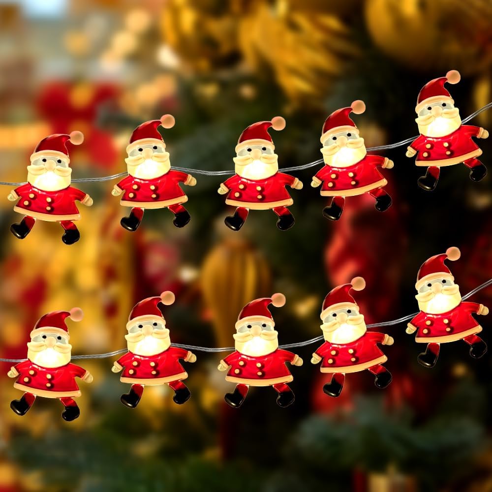 Decoration Noël Exterieur 3 PCS Étoile/Neige/Sapin De Noël Lumineuse à Pile Avec Minuterie,Étanche Decoration Noel Interieur Maison - Maison